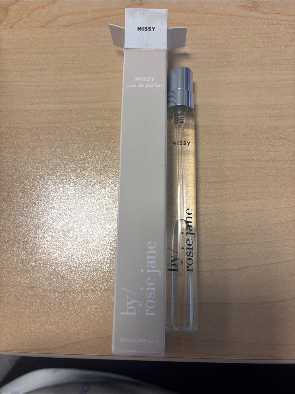 Missy Eau de Parfum spray my by Rosie Jane.  It’s new but not filled to the top.